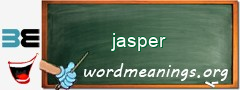 WordMeaning blackboard for jasper